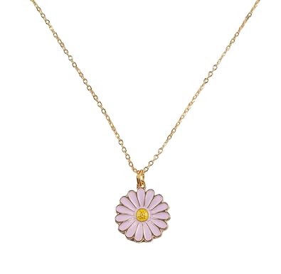 Daisy Flower Pendant Necklace