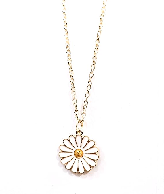 Daisy Flower Pendant Necklace