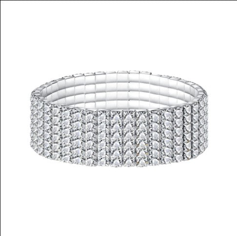 6 Layer Diamond Stretchable Bracelet