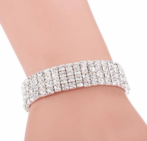 6 Layer Diamond Stretchable Bracelet