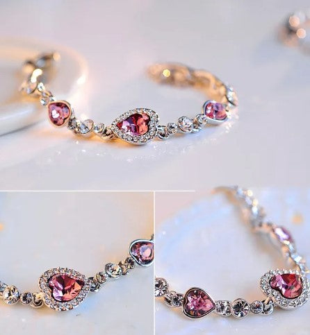 Love Heart Chain Adjustable Bracelet