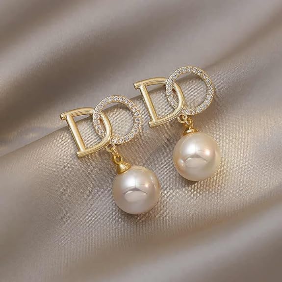 Alphabet Pearl Drop / Stud Earring