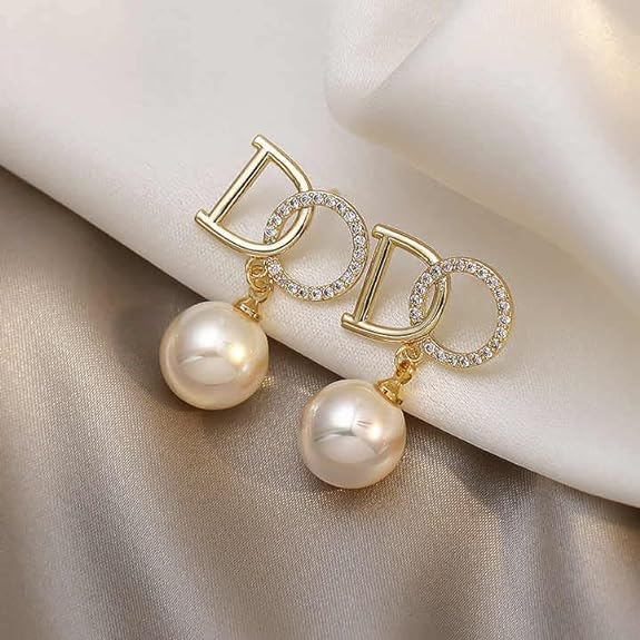 Alphabet Pearl Drop / Stud Earring