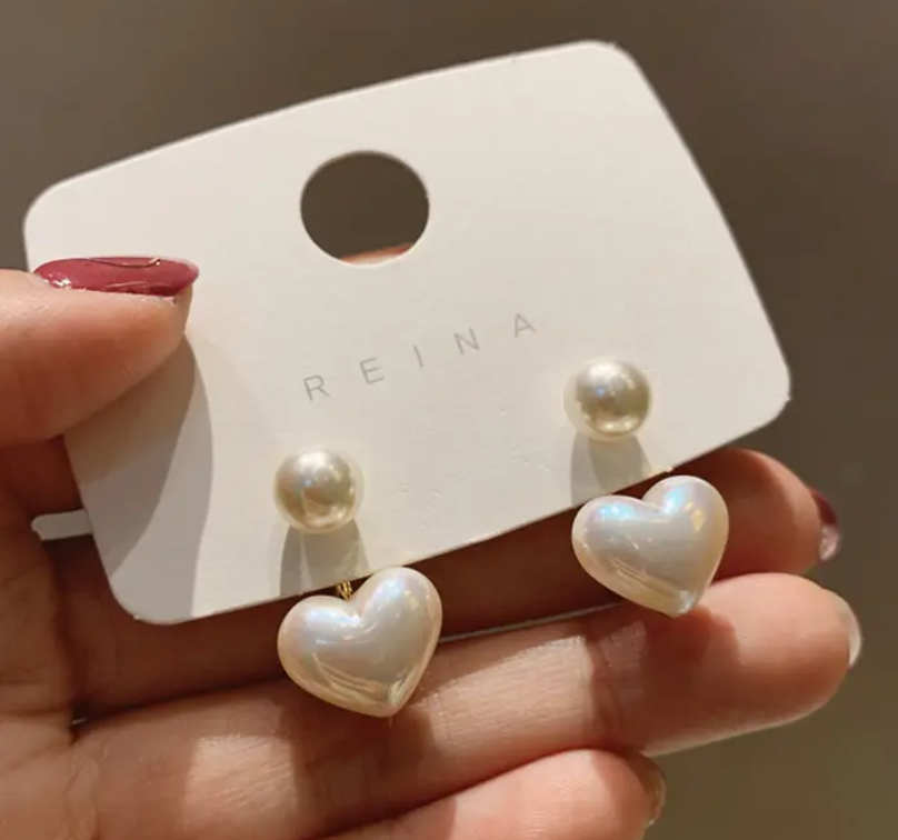 Heart Stud Earrings