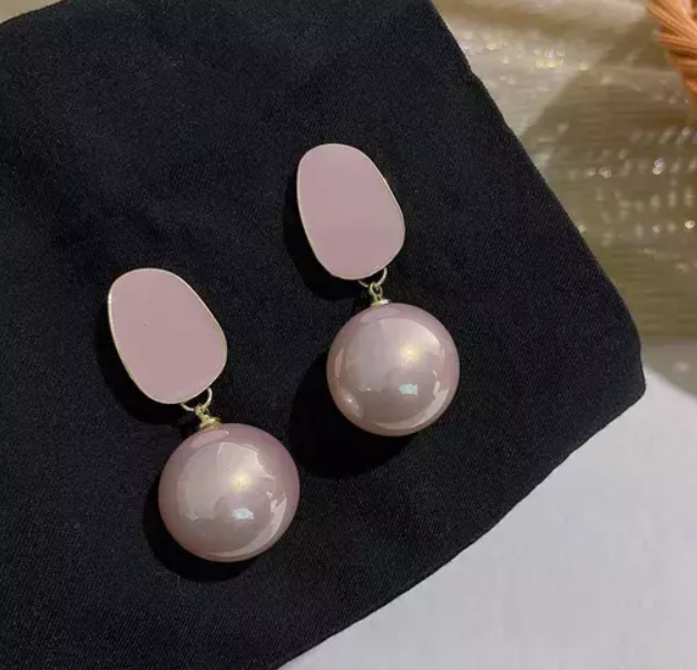 Pearl Ball Drop Earring