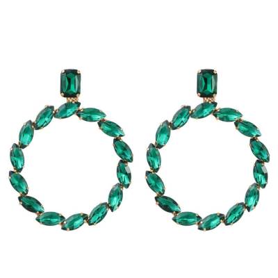 Crystal Hoop Earring