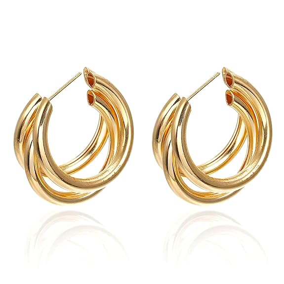 Triple Hoop Earring