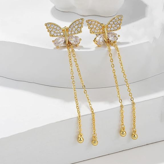 Butterfly Tassel / Drop Earring