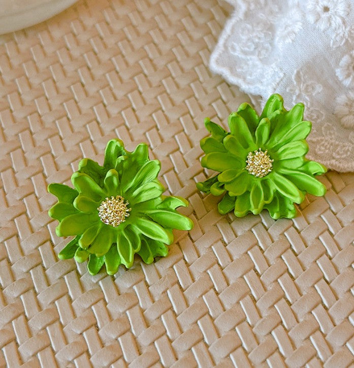 FLOWER STUD KOREAN EARRING