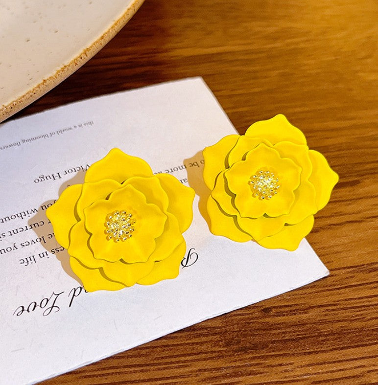 FLOWER STUD KOREAN EARRINGS