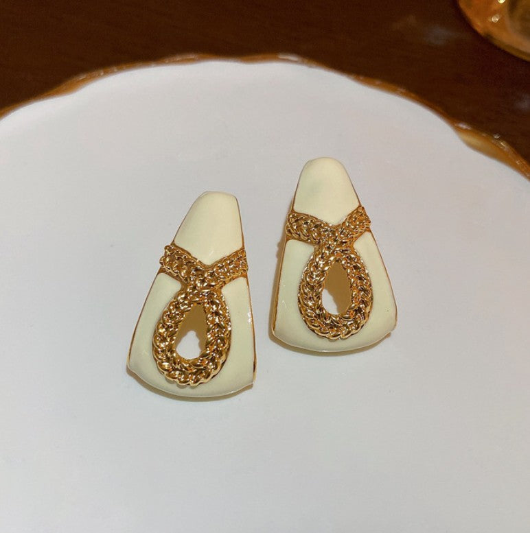 TRIANGLE DROP KOREAN EARRINGS