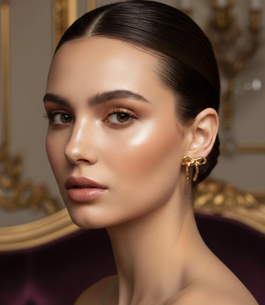 BOW ANTI TARNISH STUD KOREAN EARRINGS