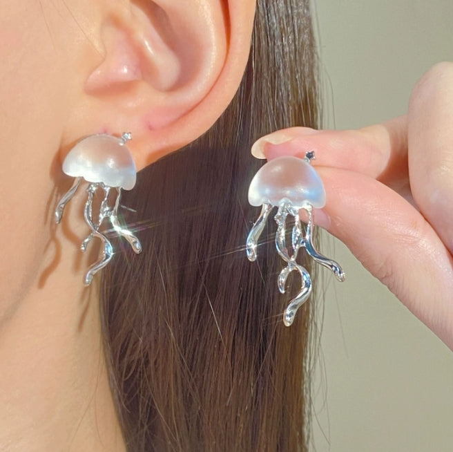 JELLYFISH DROP KOREAN EARRINGS