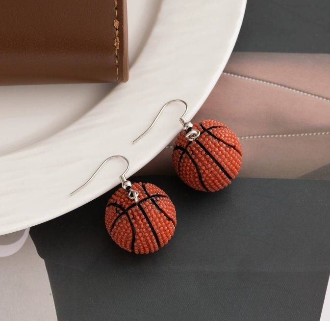 BASKETBALL DROP EARRINGS