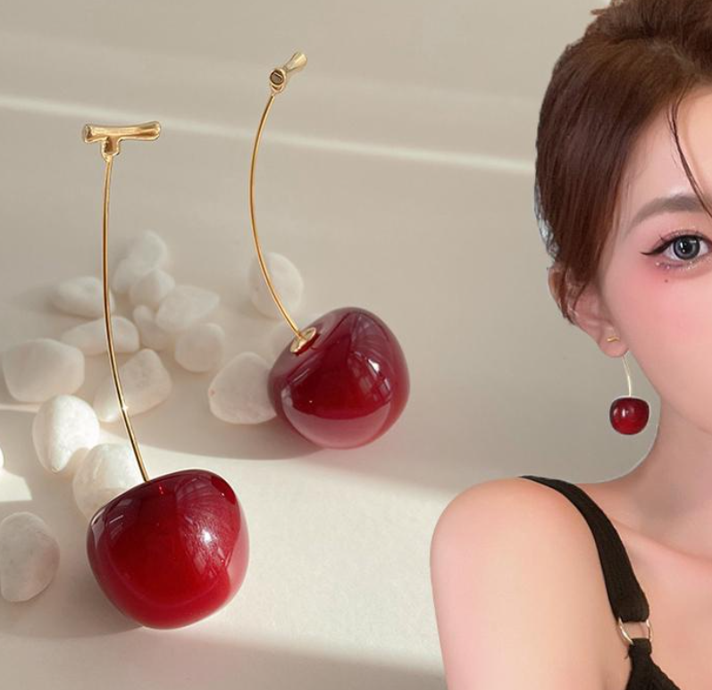Cherry Drop Earring