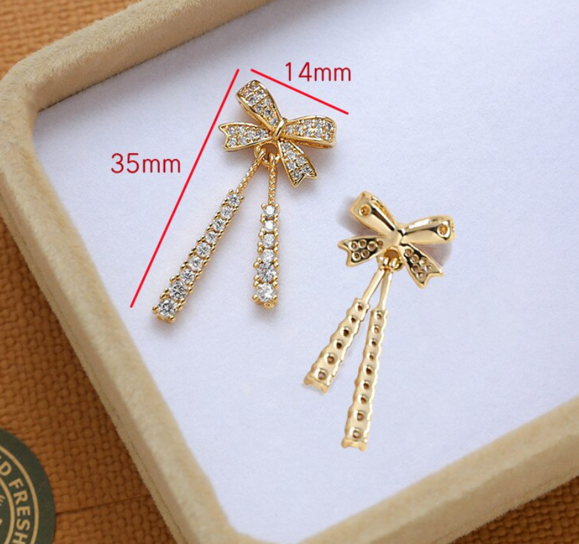 Bow Tie Drop Earring