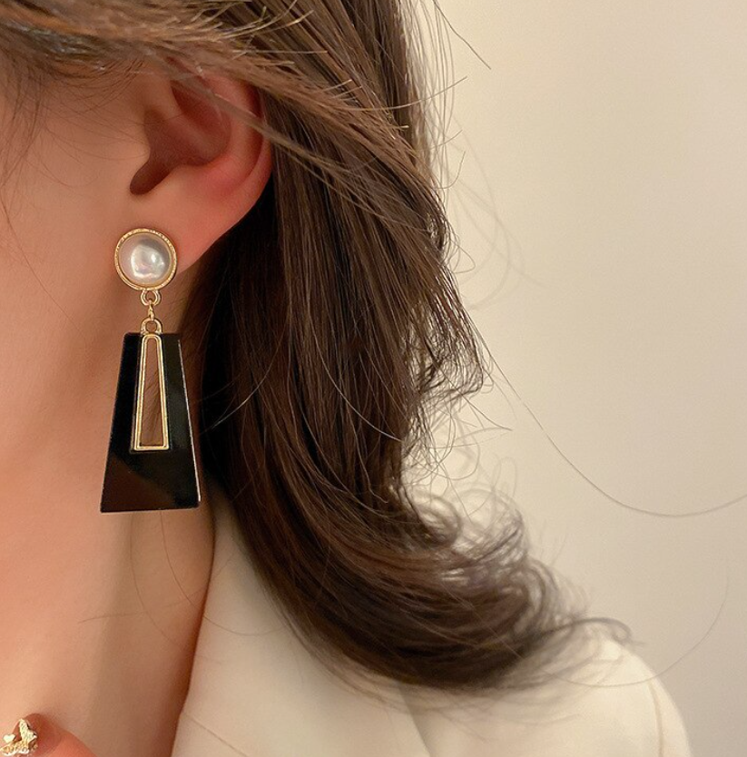 Geometric Drop Earring