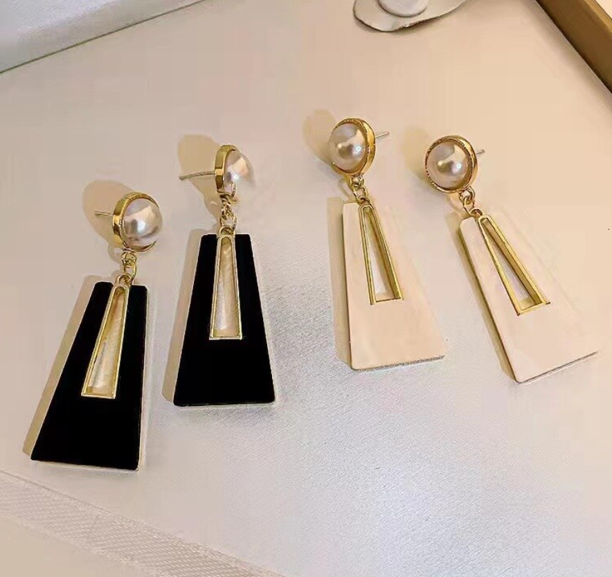 Geometric Drop Earring
