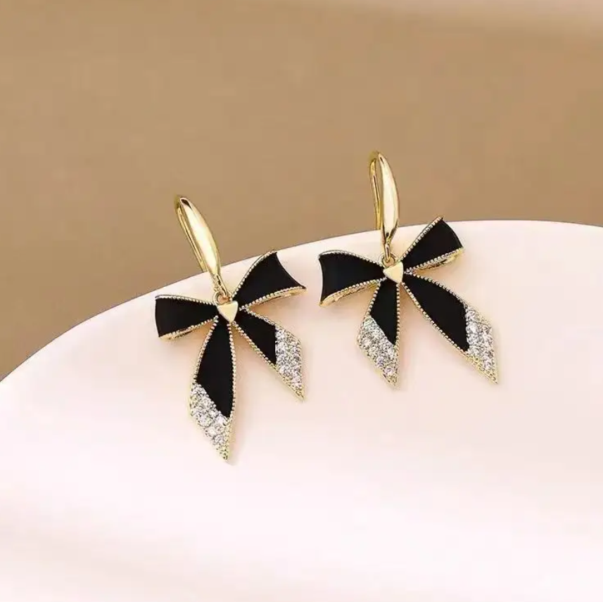 Bow Drop Earring