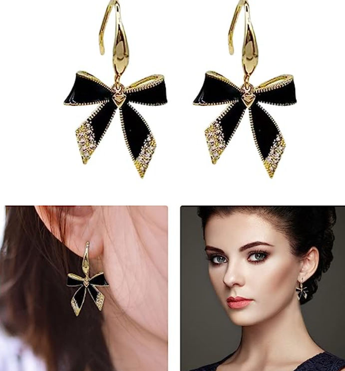 Bow Drop Earring