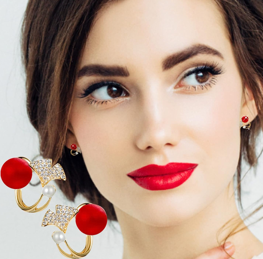Leaf Pearl Stud Earring