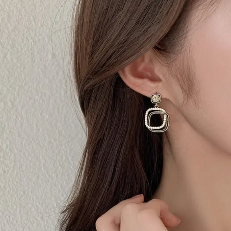 Geometric Drop Earring