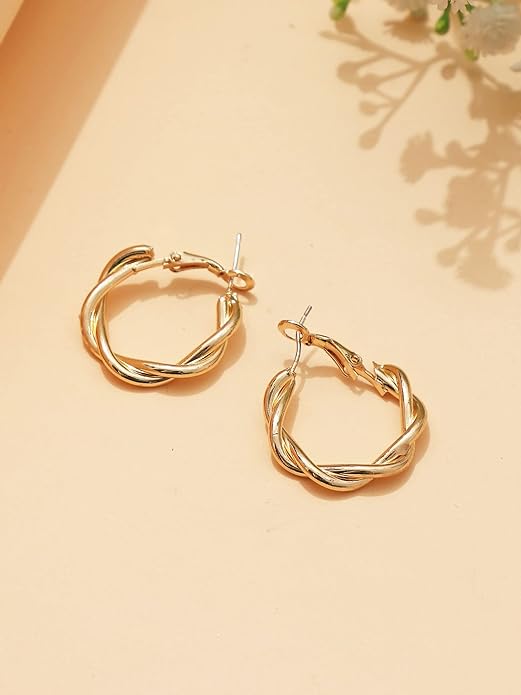 Twisted Hoop Earring