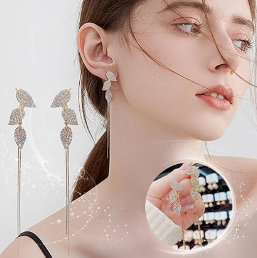 Leaf Chain Earring
