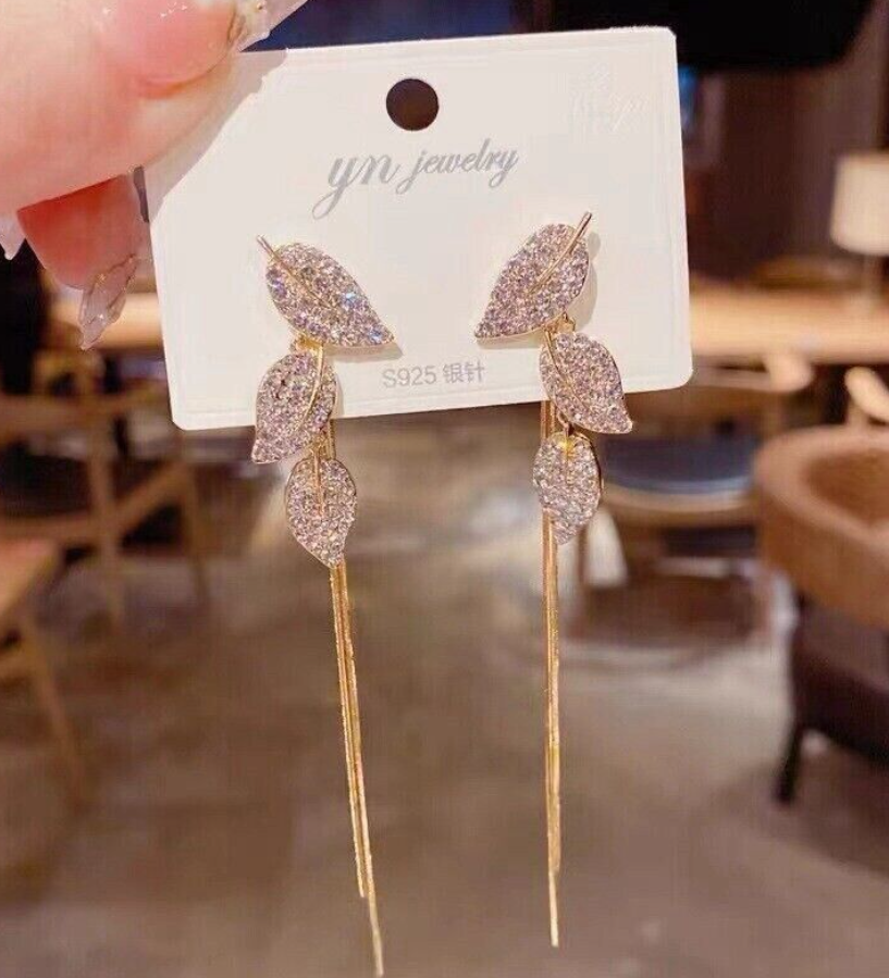 Leaf Chain Earring