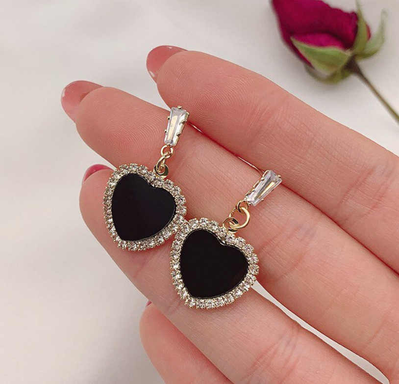 Heart Drop Earring