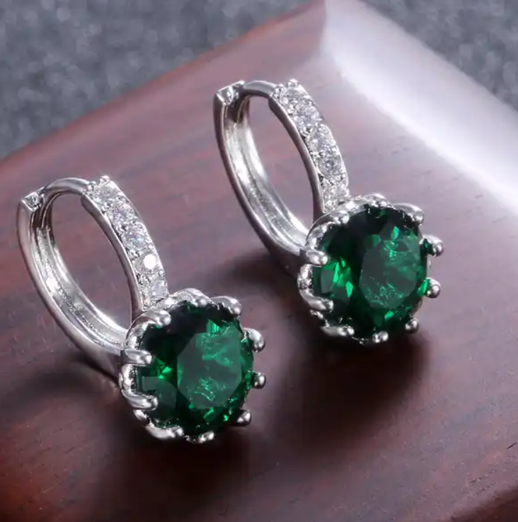 AD Stone Small Diamond Drop Earring