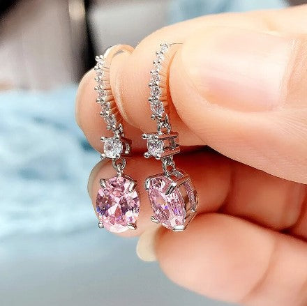 Small AD Stone Crystal Drop Earring