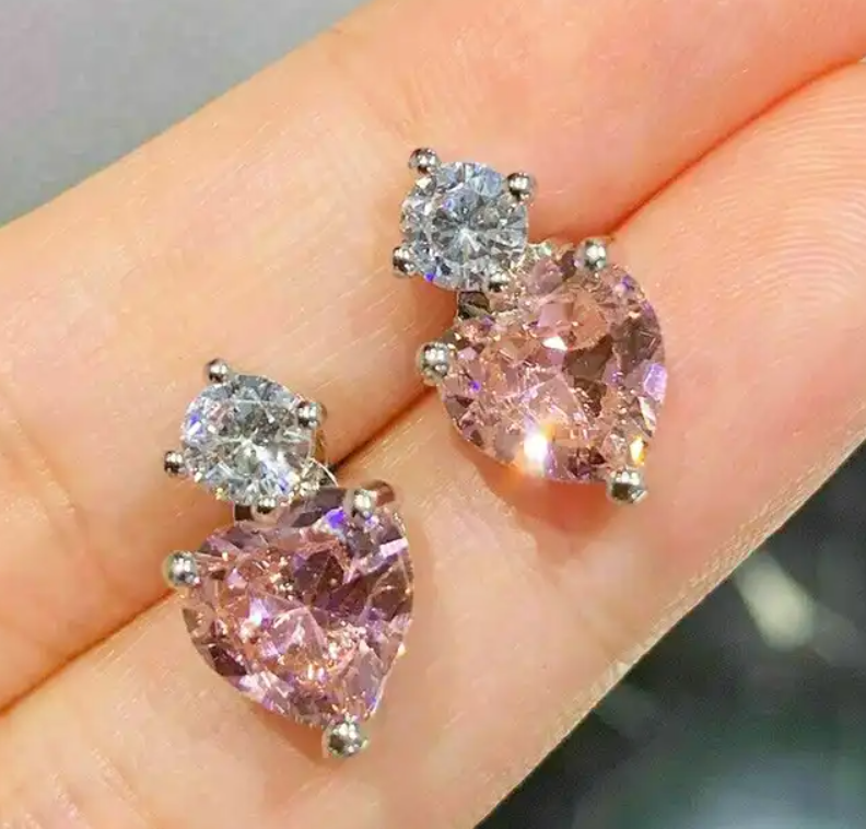 Small Heart Drop Earring