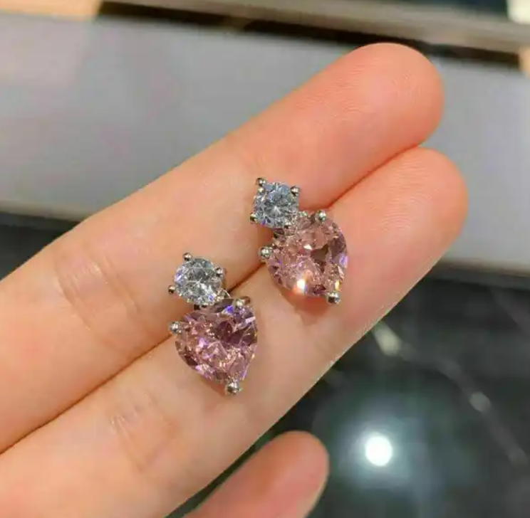 Small Heart Drop Earring