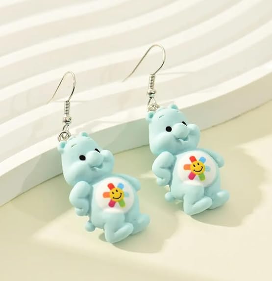 Teddy Bear Drop Earring