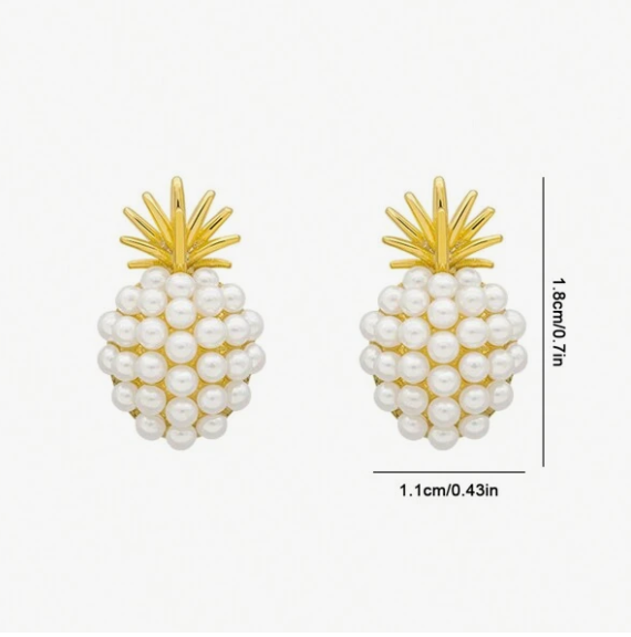 Small Pineapple Stud Earring