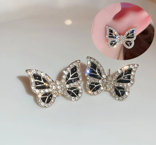 Butterfly Crystal Stud Earring