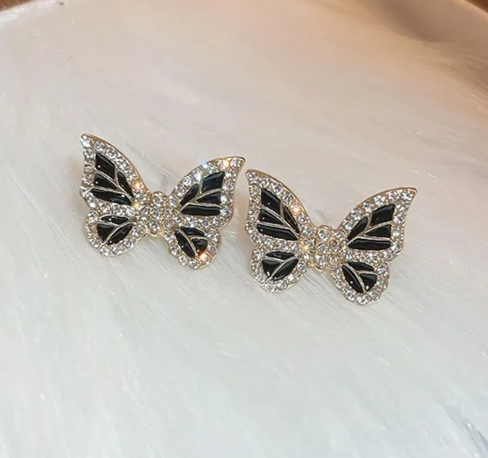 Butterfly Crystal Stud Earring