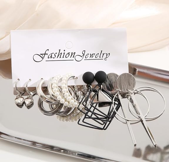 5 Pair Earrings Combo Set