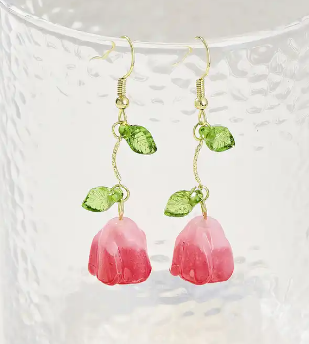 Flower Drop Earring