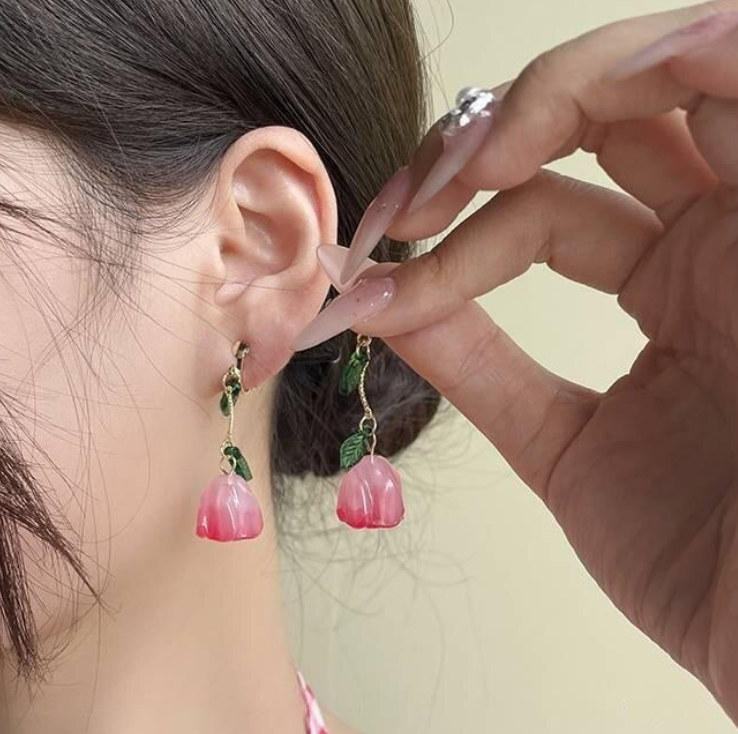 Flower Drop Earring