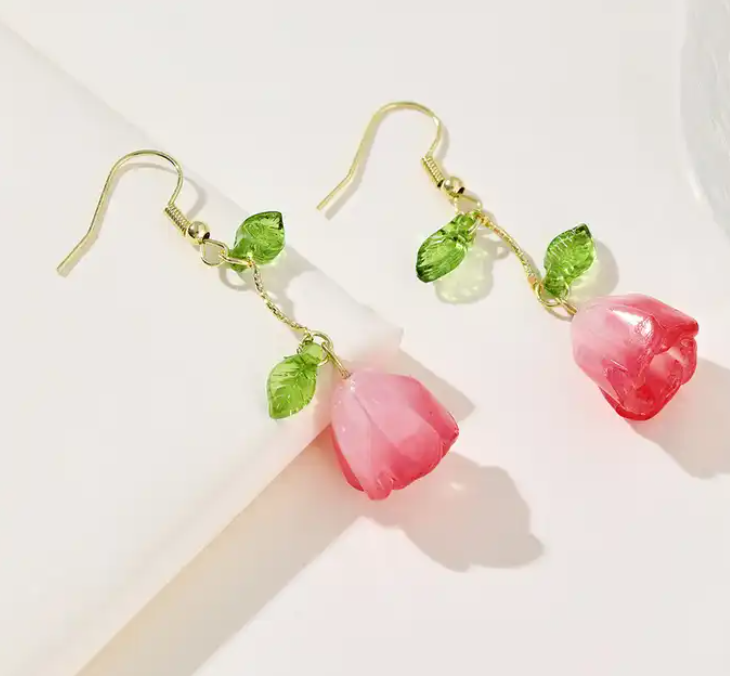 Flower Drop Earring
