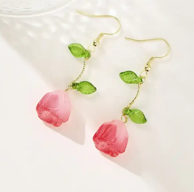 Flower Drop Earring
