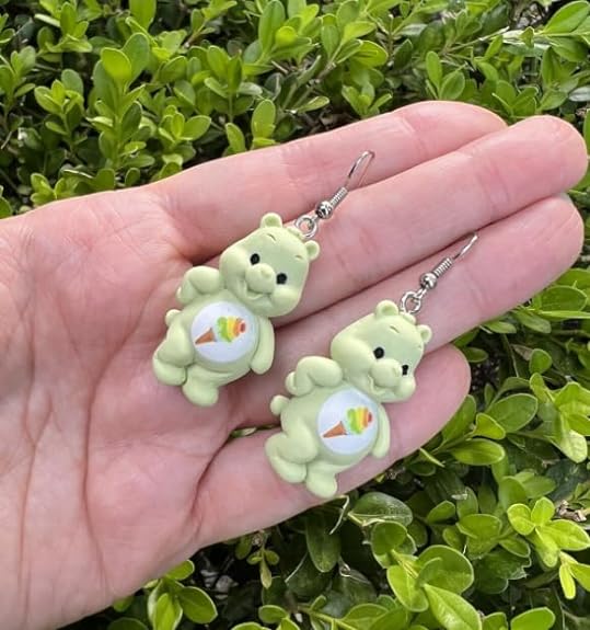 Teddy Bear Drop Earring