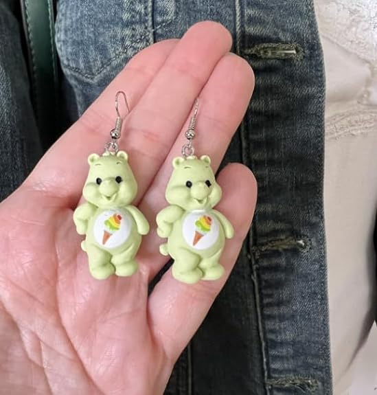 Teddy Bear Drop Earring
