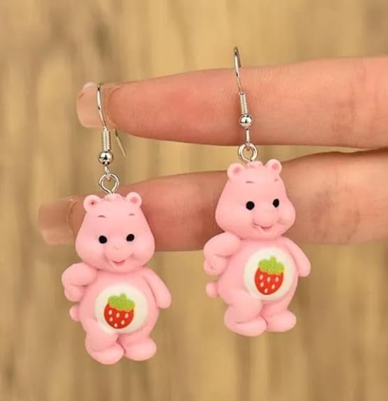 Teddy Bear Drop Earring