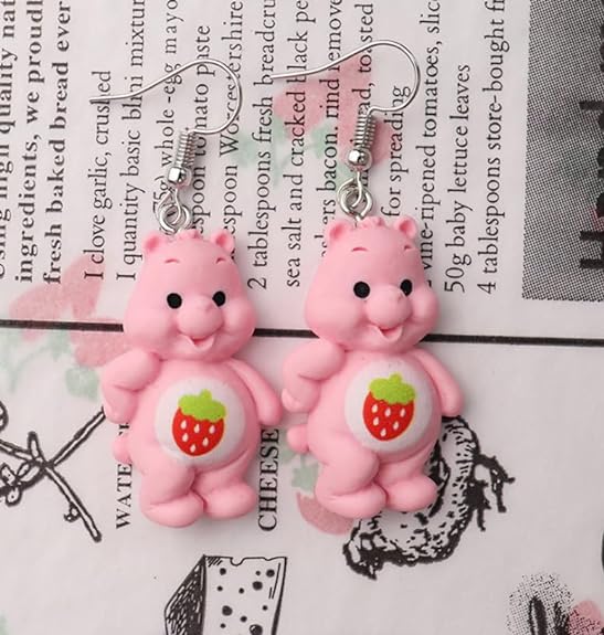 Teddy Bear Drop Earring