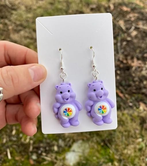Teddy Bear Drop Earring