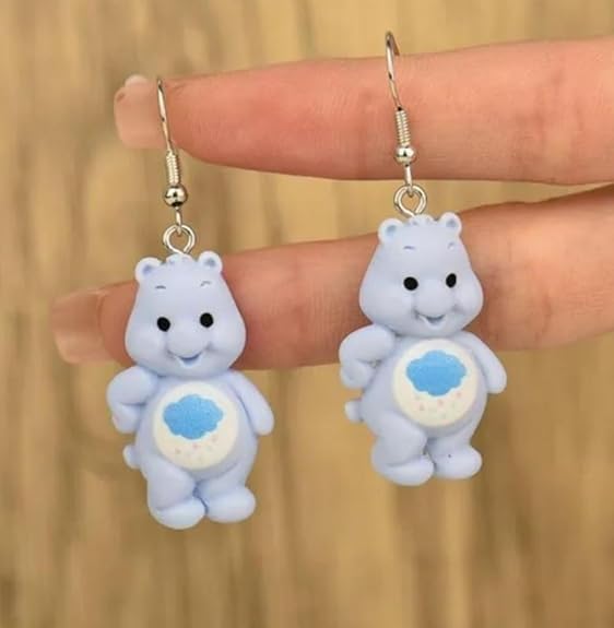 Teddy Bear Drop Earring