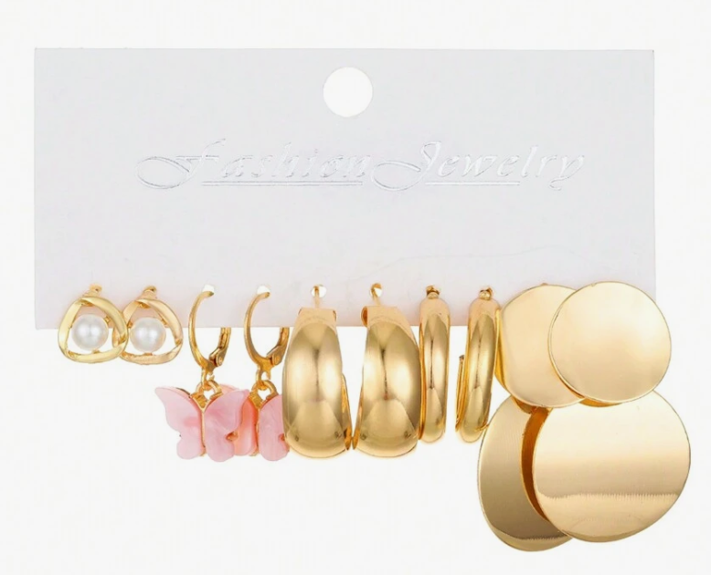 5 Pair Combo Set Earring